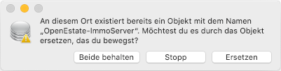 Question about overwriting on macOS