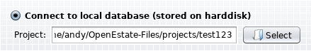 Connect to database via project folder